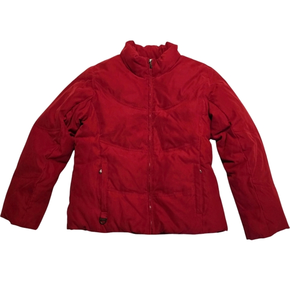 Braetan Puffer Jacket Womens Size Medium Red Soft - Picture 1 of 6